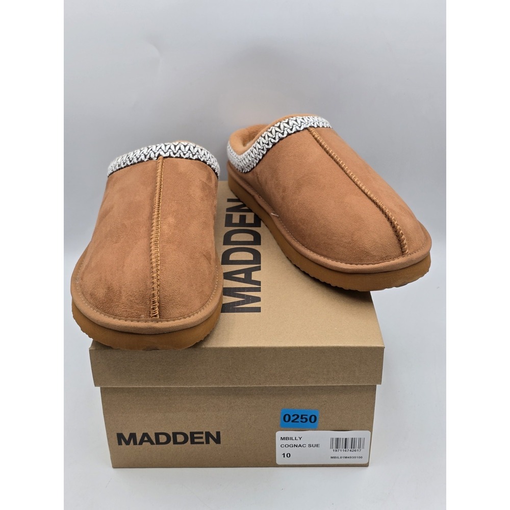 Pantuflas Madden Girl Mbilly Cognac Brown Suede - Sz 10 M